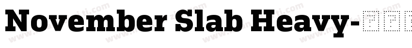 November Slab Heavy字体转换